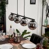 GASTOR Pendant Light Smoke-coloured, 4-light sources
