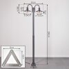 ELIMA Lamp Post anthracite, 2-light sources