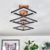 CASCADA Ceiling Light LED brown, Wood like finish, black, 1-light source