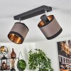 LOHOBE Ceiling Light chrome, black, 2-light sources