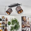 LOHOBE Ceiling Light chrome, black, 2-light sources