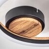 CASCADA Ceiling Light LED brown, Wood like finish, black, 1-light source
