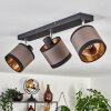 LOHOBE Ceiling Light chrome, black, 3-light sources