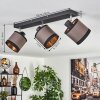 LOHOBE Ceiling Light chrome, black, 3-light sources