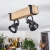 SAFARI Ceiling Light Ecru, black, 2-light sources