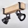 SAFARI Ceiling Light Ecru, black, 2-light sources