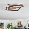 CASCADA Ceiling Light brown, Wood like finish, black, 1-light source