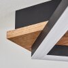 CASCADA Ceiling Light brown, Wood like finish, black, 1-light source