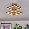CASCADA Ceiling Light brown, Wood like finish, black, 1-light source