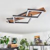 CASCADA Ceiling Light brown, Wood like finish, black, 1-light source