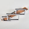 CASCADA Ceiling Light brown, Wood like finish, black, 1-light source