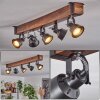 SAFARI Ceiling Light brown, black, 5-light sources