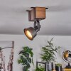 SAFARI Ceiling Light dark brown, black, 1-light source