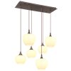 Globo MAXY Pendant Light Mocha, 6-light sources