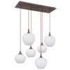 Globo MAXY Pendant Light Mocha, 6-light sources