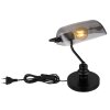 Globo ANTIQUE banker lamp black, 1-light source