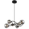 Globo RIHA Pendant Light LED black, 6-light sources