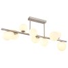 Globo RIHA Ceiling Light LED matt nickel, 9-light sources