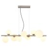 Globo RIHA Pendant Light LED matt nickel, 9-light sources