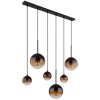 Globo HALLIE Pendant Light black, 6-light sources