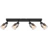Globo HUBERTUS Ceiling Light black, 4-light sources