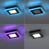 Leuchten-Direkt ACRI Ceiling Light LED black, 2-light sources, Remote control