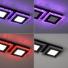 Leuchten-Direkt ACRI Ceiling Light LED black, 2-light sources, Remote control