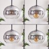 APEDO Pendant Light - glass clear, Smoke-coloured, 3-light sources
