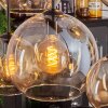 KOYOTO Pendant Light - glass Amber, 8-light sources