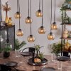 KOYOTO Pendant Light - glass Amber, 8-light sources