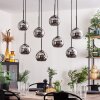 KOYOTO Pendant Light - glass chrome, Smoke-coloured, 8-light sources