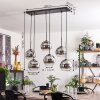 KOYOTO Pendant Light - glass chrome, clear, Smoke-coloured, 6-light sources