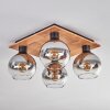 KOYOTO Ceiling Light - glass Ecru, black, 4-light sources