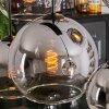 KOYOTO Pendant Light - glass chrome, clear, Smoke-coloured, 8-light sources