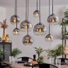KOYOTO Pendant Light - glass chrome, clear, Smoke-coloured, 8-light sources