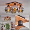 KOYOTO Ceiling Light - glass Ecru, black, 4-light sources