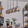 APEDO Pendant Light - glass Smoke-coloured, 4-light sources