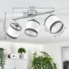 LOHOBE Ceiling Light chrome, 3-light sources