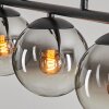 GASTOR Pendant Light - glass chrome, clear, Smoke-coloured, 3-light sources