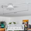 AMDAL Ceiling Light LED white, 2-light sources