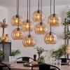KOYOTO Pendant Light - glass Amber, 8-light sources