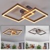 CASCADA Ceiling Light LED brown, Wood like finish, black, 1-light source