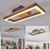 CASCADA Ceiling Light LED brown, Wood like finish, black, 1-light source