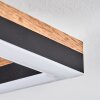 CASCADA Ceiling Light LED brown, Wood like finish, black, 1-light source