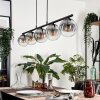 GASTOR Pendant Light - glass clear, Smoke-coloured, 5-light sources