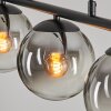 GASTOR Pendant Light - glass clear, Smoke-coloured, 5-light sources
