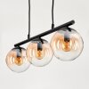 GASTOR Pendant Light - glass Amber, clear, 3-light sources