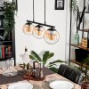 GASTOR Pendant Light - glass Amber, clear, 3-light sources
