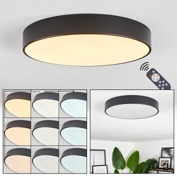 DIAGONAL Ceiling Light LED black, 1-light source, Remote control