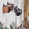 SAFARI Wall Light dark brown, black, 1-light source